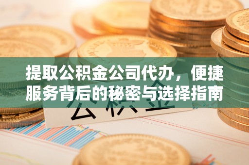 江州提取公积金公司代办，便捷服务背后的秘密与选择指南