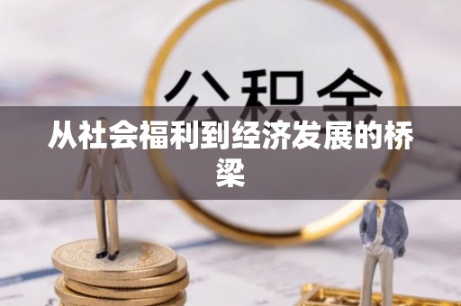 江州从社会福利到经济发展的桥梁