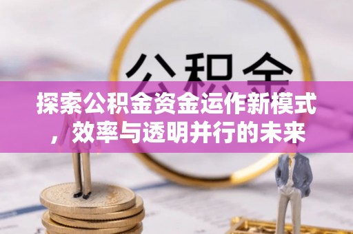 江州探索公积金资金运作新模式，效率与透明并行的未来