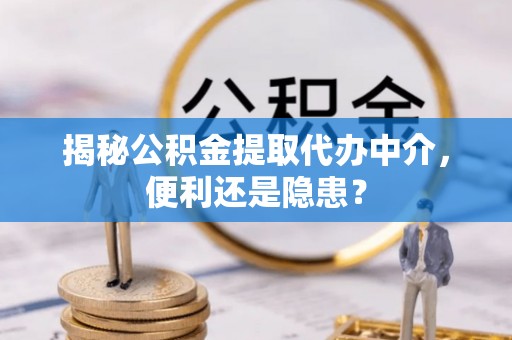 江州揭秘公积金提取代办中介，便利还是隐患？