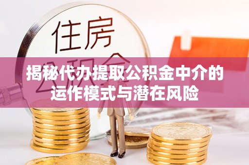 江州揭秘代办提取公积金中介的运作模式与潜在风险