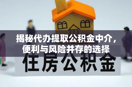 江州揭秘代办提取公积金中介，便利与风险并存的选择
