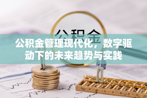 江州公积金管理现代化，数字驱动下的未来趋势与实践