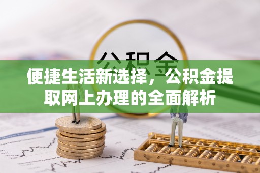 江州便捷生活新选择，公积金提取网上办理的全面解析