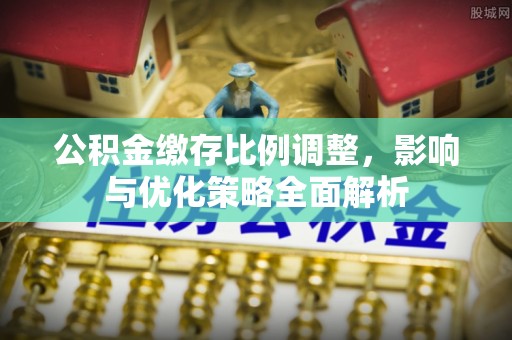 江州公积金缴存比例调整，影响与优化策略全面解析