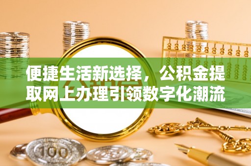 江州便捷生活新选择，公积金提取网上办理引领数字化潮流