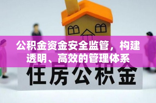 江州公积金资金安全监管，构建透明、高效的管理体系