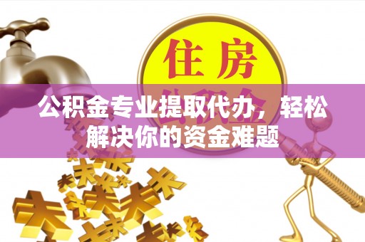 江州公积金专业提取代办，轻松解决你的资金难题