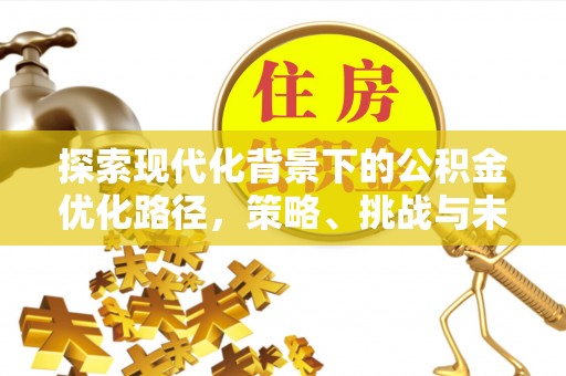 江州探索现代化背景下的公积金优化路径，策略、挑战与未来展望