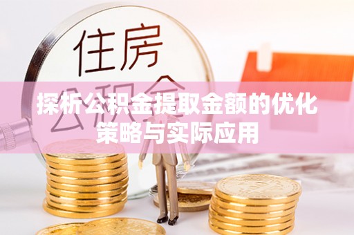 江州探析公积金提取金额的优化策略与实际应用