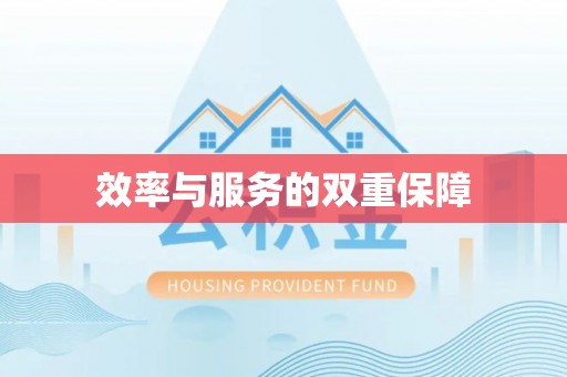 江州效率与服务的双重保障