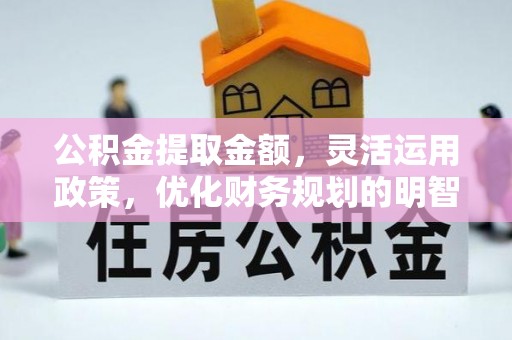 江州公积金提取金额，灵活运用政策，优化财务规划的明智选择