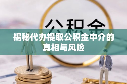江州揭秘代办提取公积金中介的真相与风险