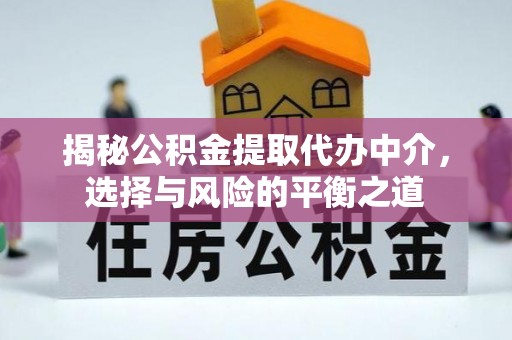 江州揭秘公积金提取代办中介，选择与风险的平衡之道