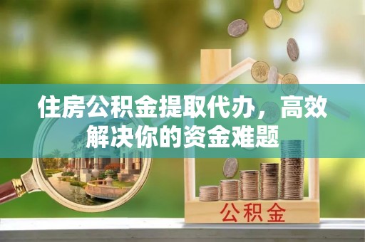江州住房公积金提取代办，高效解决你的资金难题