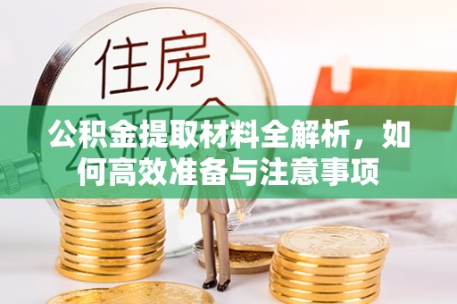 江州公积金提取材料全解析，如何高效准备与注意事项