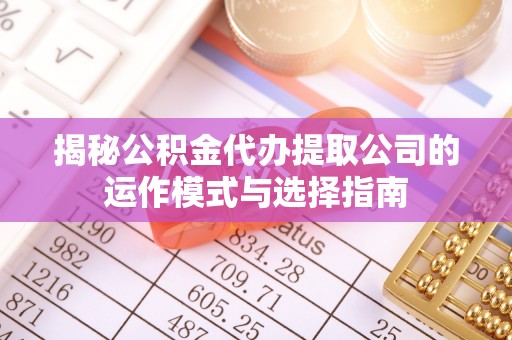 江州揭秘公积金代办提取公司的运作模式与选择指南