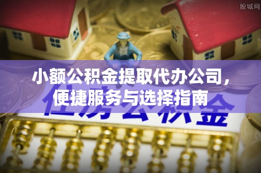 江州小额公积金提取代办公司，便捷服务与选择指南