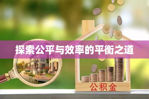 江州探索公平与效率的平衡之道