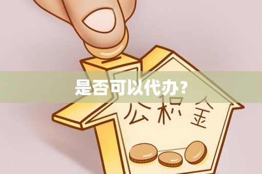 江州是否可以代办？