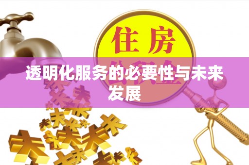 江州透明化服务的必要性与未来发展