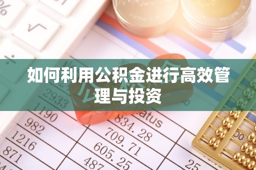江州如何利用公积金进行高效管理与投资